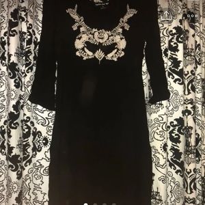 Black high low southern dress